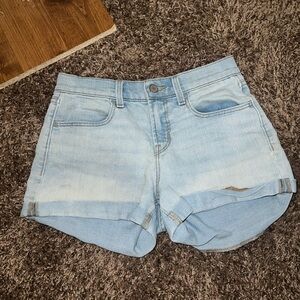 Light Blue Denim Women's Shorts